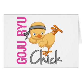 Goju Ryu chick Hälsningskort