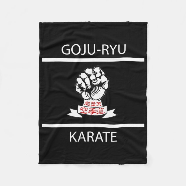 Goju-ryu Karate Fleecefilt (Framsidan)