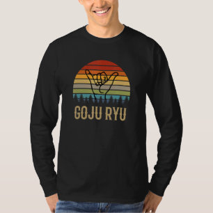 Goju Ryu Karate Hand Vintage Sunset Martial Arts T Shirt