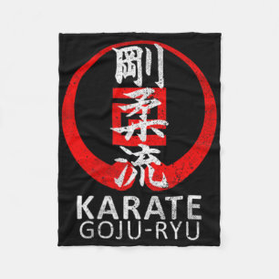 Goju Ryu Karate Symbol Kanji Japan Martial Art Vin Fleecefilt