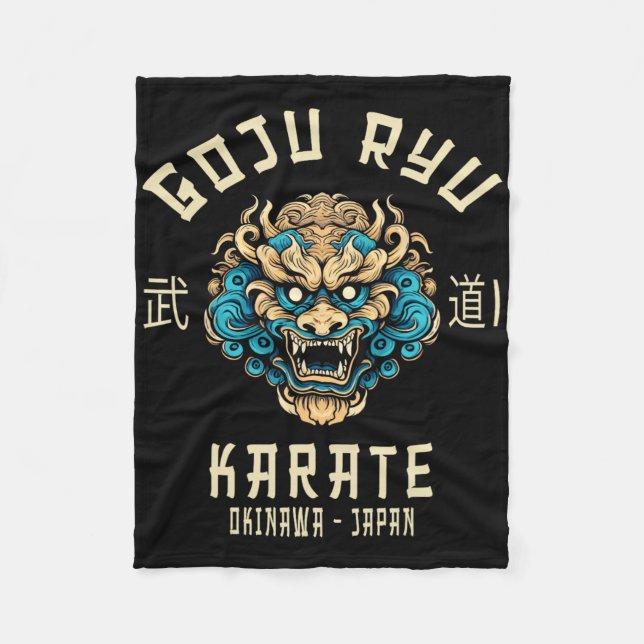 Goju Ryu Martial Arts Clothing Co. Goju Ryu Karate Fleecefilt (Framsidan)