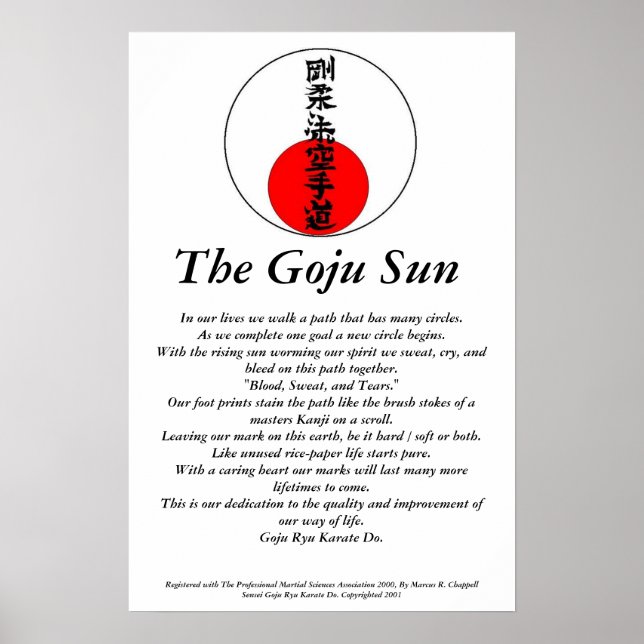 Goju Sol Poster (Framsidan)