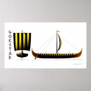 Gokstad Viking Ship Poster