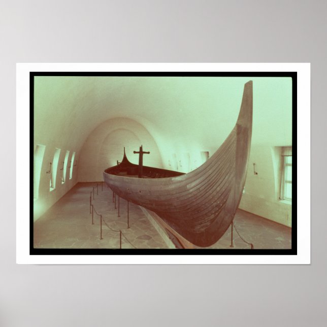 Gokstads långskeppsfartyg (trä) poster (Framsidan)