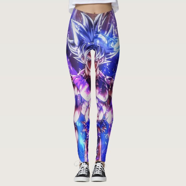 Goku Anime Leggings – Dragon Ball Athletic Streetw (Framsida)