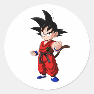 Goku  runt klistermärke