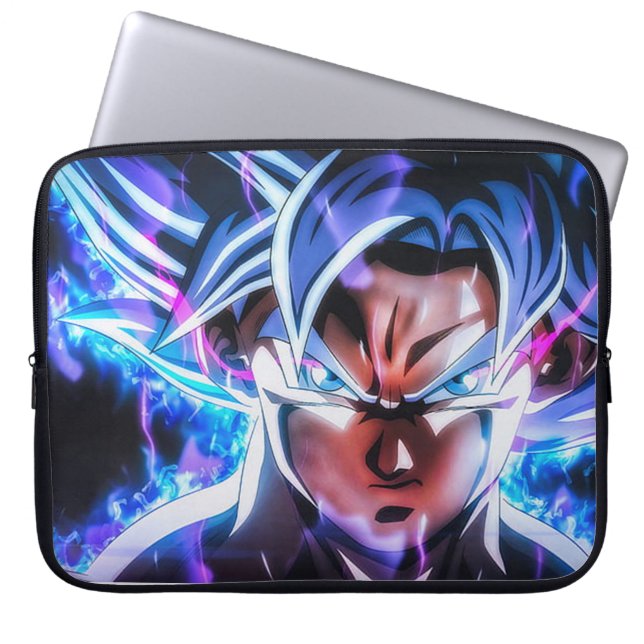 Goku Ultra Instinct Electronics Bag – Anime Tech Laptop Fodral (Framsidan)