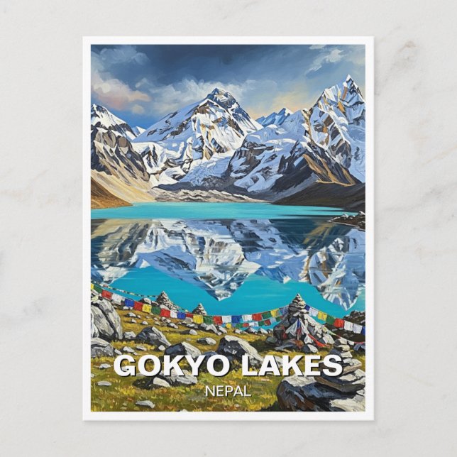 Gokyo Sjöar Nepal-vykort Vykort (Framsida)