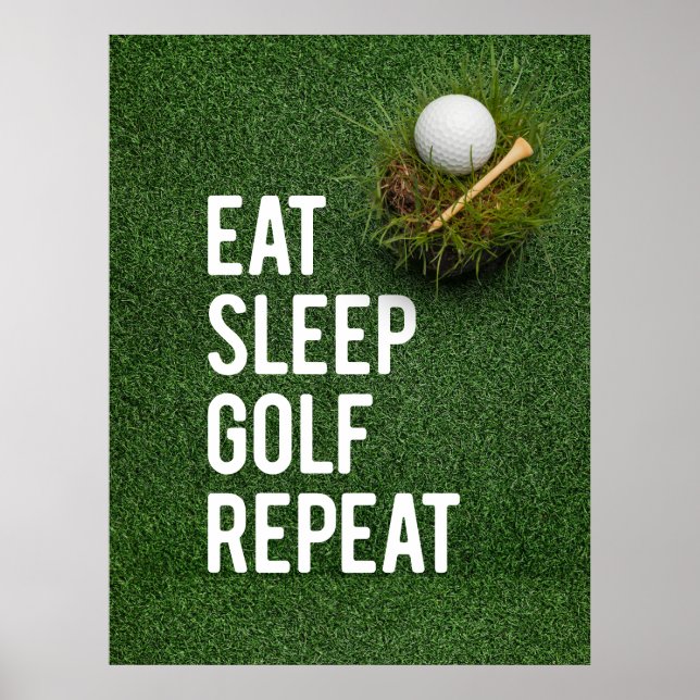 Gol Funny Quotes for Golfer Poster (Framsidan)