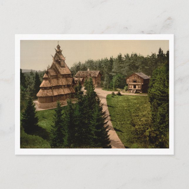 Gol Stave Church, Oslo, Norge Vykort (Framsida)