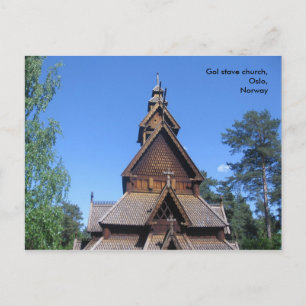Gol stave-vykort nr 1 vykort