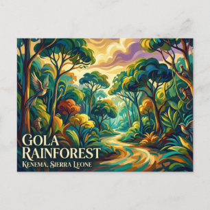 Gola regnskog nationalpark Sierra Leone Vykort