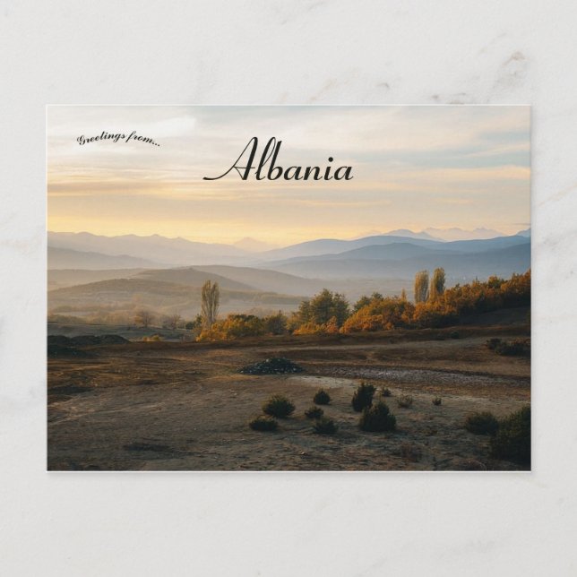 Golaj Albanien Vykort (Framsida)