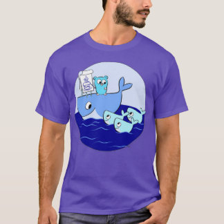 Golang gopher docker t shirt