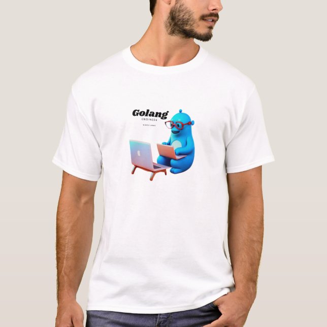 Golang Ingenjör T Shirt (Framsida)