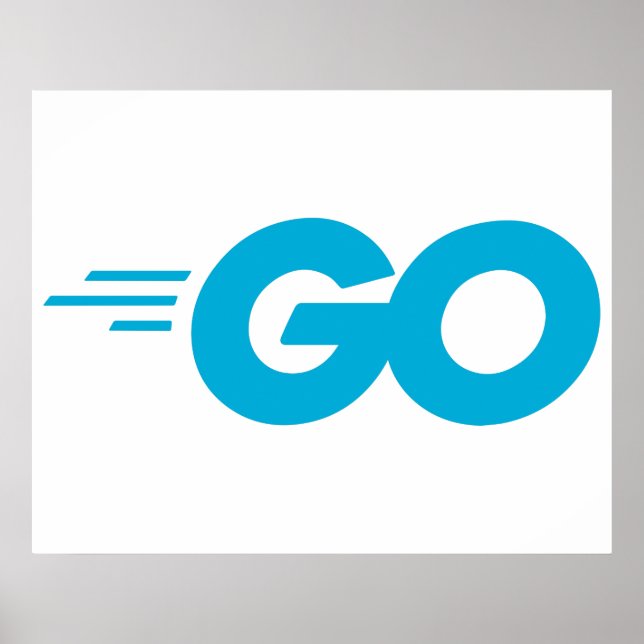 Golang-logotyp (Go-programmeringsspråk) Poster (Framsidan)