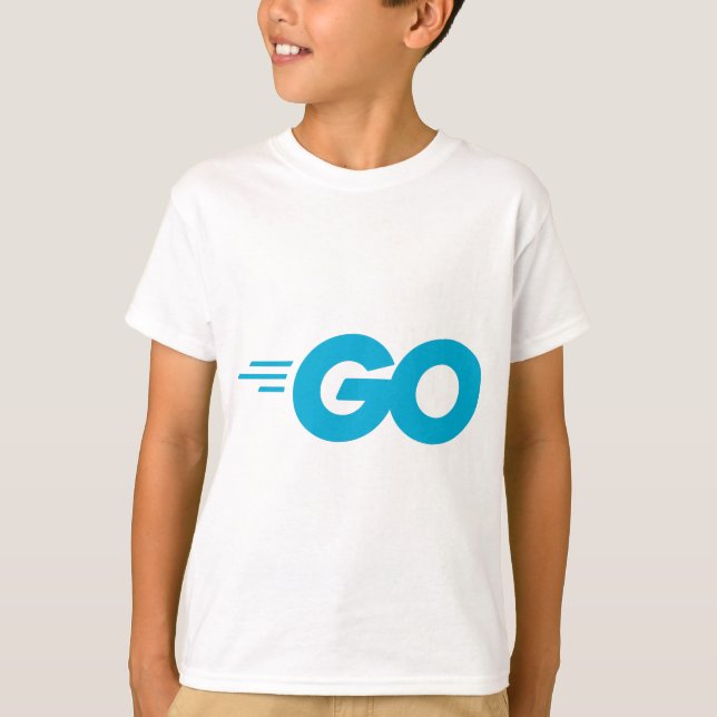 Golang-logotyp (Go-programmeringsspråk) T Shirt (Framsida)