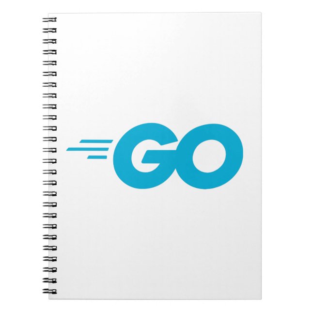 Golang Logotyp (Go Programming Language) Anteckningsbok (Framsidan)