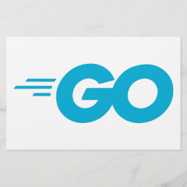Golang Logotyp (Go Programming Language) Brevpapper