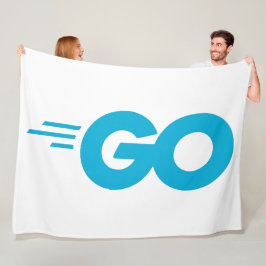 Golang Logotyp (Go Programming Language) Fleecefilt