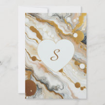Gold and White Waves