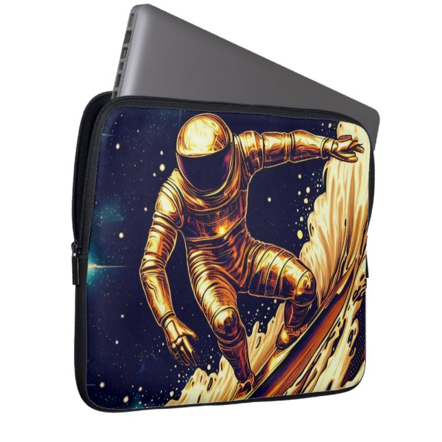 GOLD ASTRONAUT LAPTOP FODRAL (Framsidan Höger)