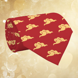 Gold Auspicious Clouds Yunwen Red Lunar New Year  Slips