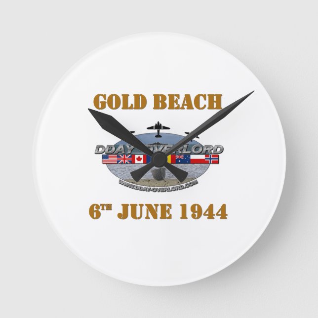 Gold Beach 6th June 1944 Rund Klocka (Framsida)