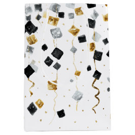 Gold Black Glam Confetti Christmas
