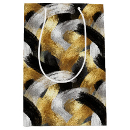 Gold Black Silver Glam Confetti Christmas