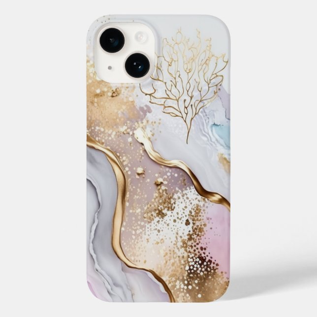 Gold Blue and Purple Marble (Baksida)