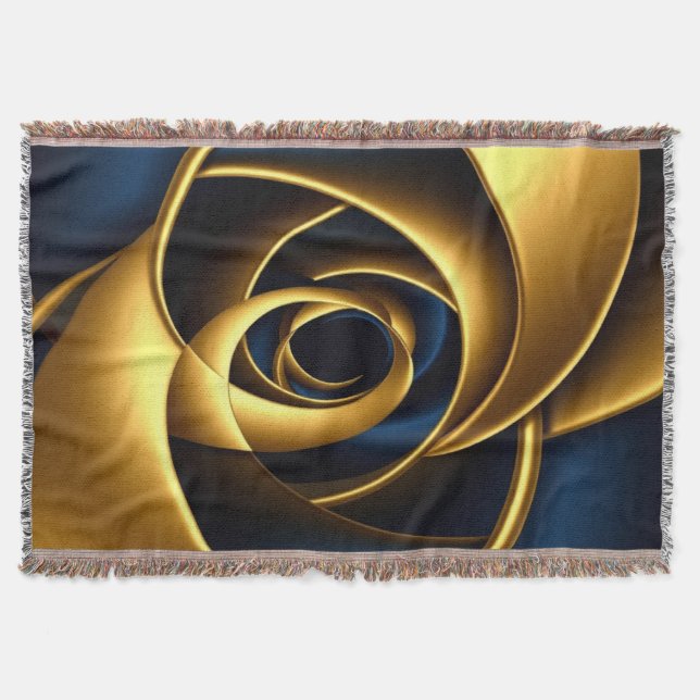 gold blue spiral abstract vortex pattern luxury ge filt (Framsidan)