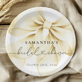 Gold Bow Bridal Shower