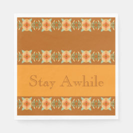 Gold Browns With Peach Artsy Pappersservett