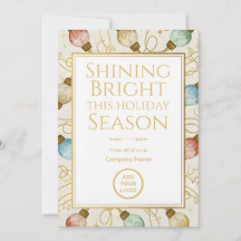 Gold Bubble-Light Elegance | Foil & Bulk Julkort