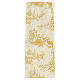 gold buck toile