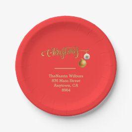 Gold Christmas on Red Christmas 