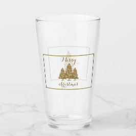 Gold Christmas Trees Glaskopp