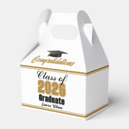 Gold Class of 2026 Custom Graduation Party Presentaskar