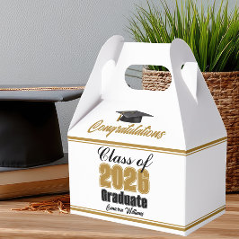 Gold Class of 2026 Custom Graduation Party Presentaskar