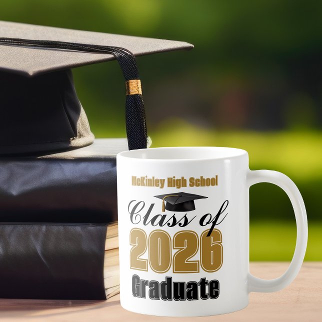 Gold Class of 2026 Graduation Keepsake Kaffemugg (Skapare uppladdad)