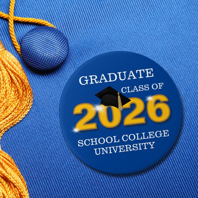 Gold Class of 2026 Graduation Knapp (Skapare uppladdad)