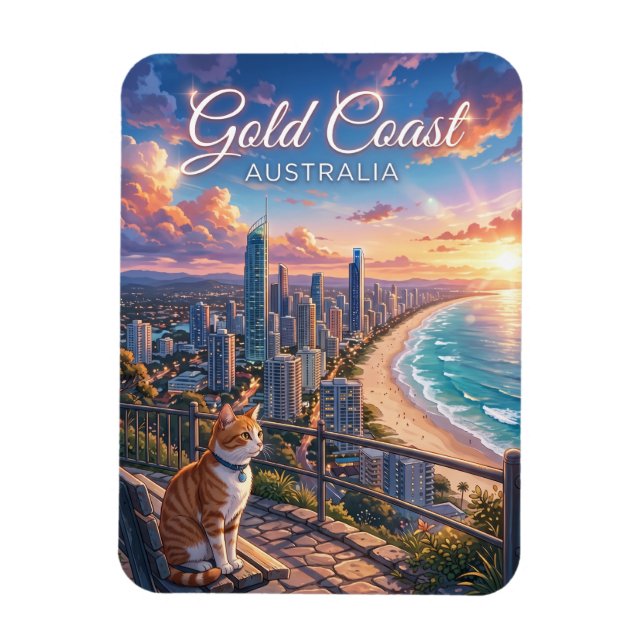 Gold Coast Australien Magnet (Vertikal)