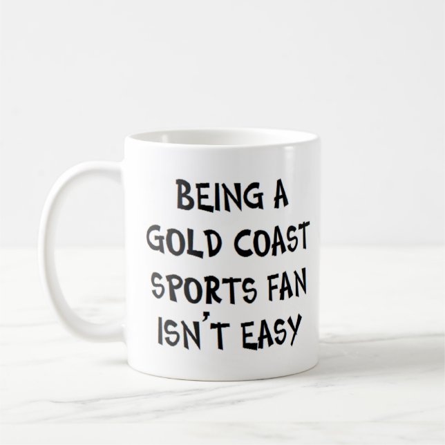 gold coast sports fan, being kaffemugg (Vänster)