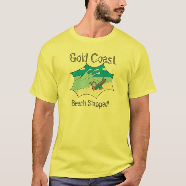 Gold Coast strand smälld surfareWipeout? Tee Shirt (Framsida)