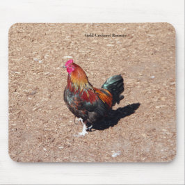Gold Cockerel Rooster mousepad Musmatta