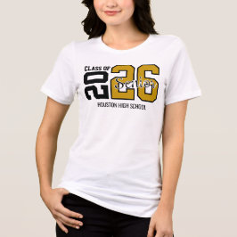 Gold Congrats Graduation T Shirt