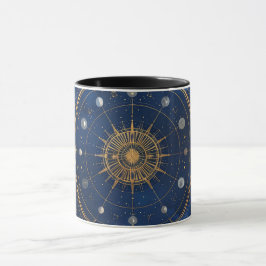 Gold Constellation Astrology Coffee Cup Mugg