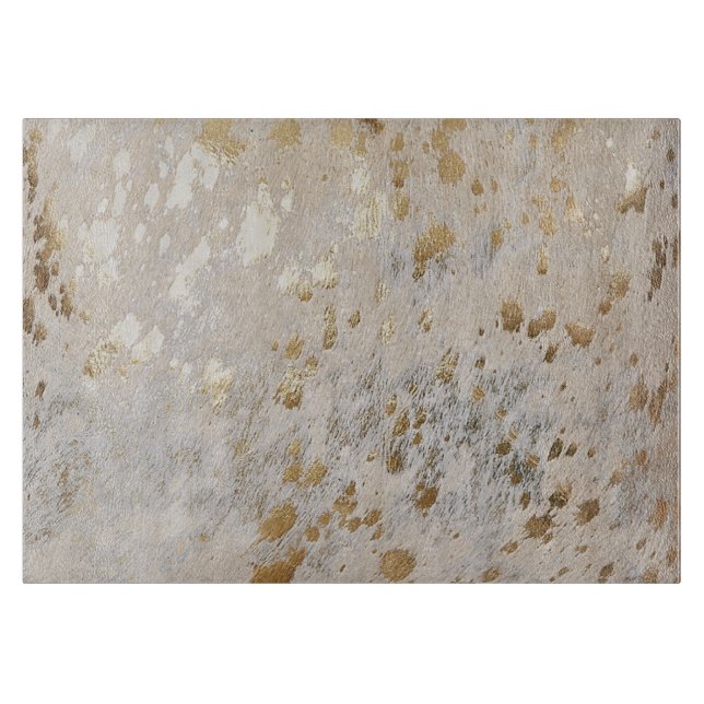 Gold Cowhide Print Metallic Placemat (Framsidan)