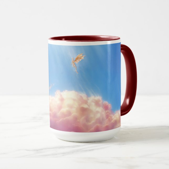 Gold Dragon: Soaring Skies Mugg (Framsida höger)